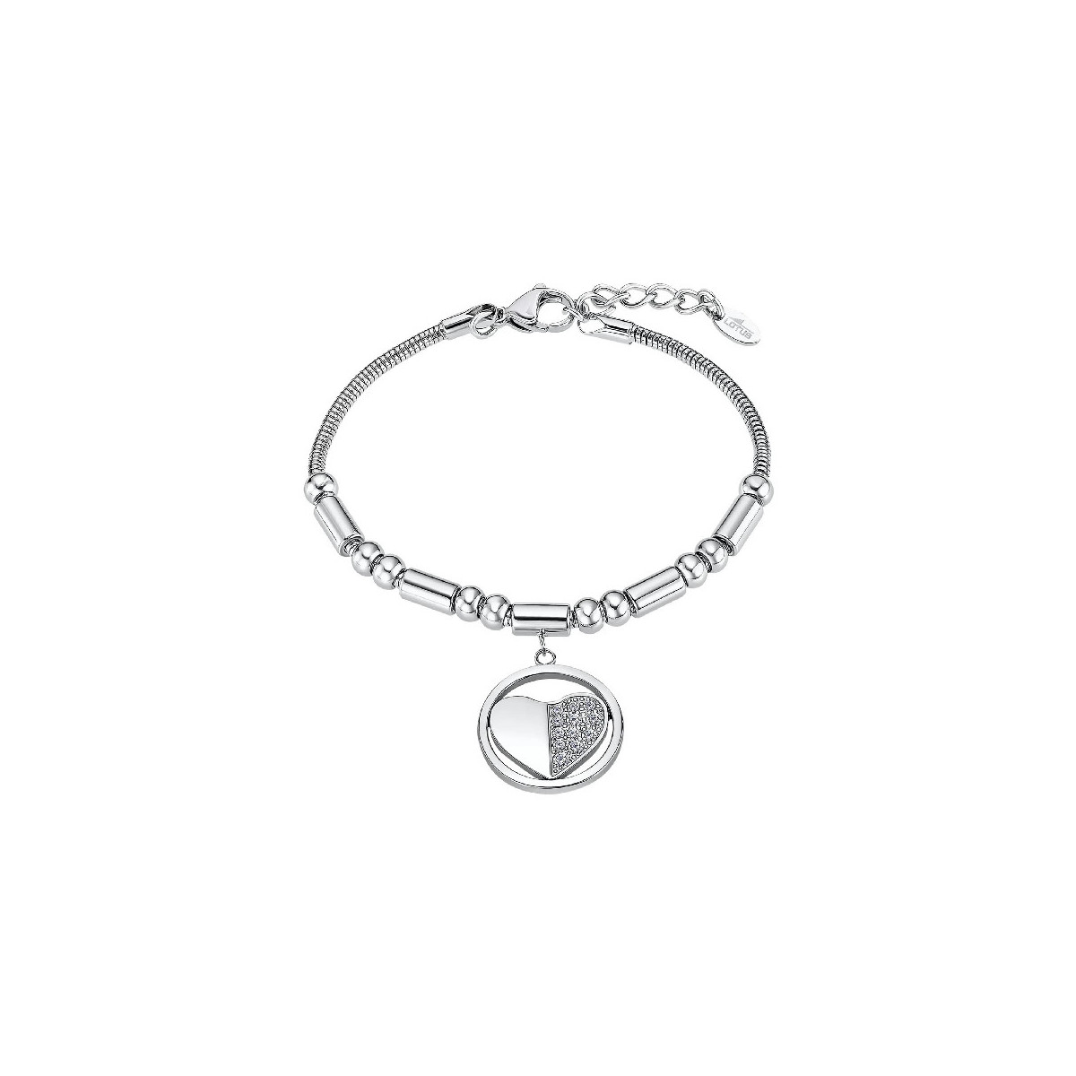 PULSERA LOTUS SILVER CORAZÓN - LS2466-2/1