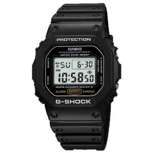 RELOJ CASIO CLÁSICO DIGITAL G-SHOCK BLACK - DW-5600E-1VER