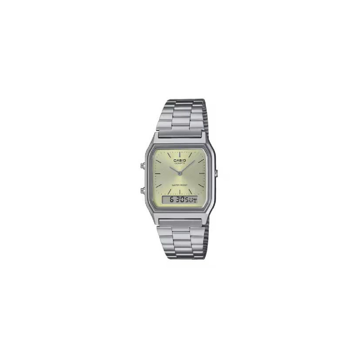 RELOJ CASIO CUADRADO CLASSIC YELLOW VINTAGE - AQ-230A-9AMQYES
