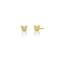 PENDIENTES MAREA KIDS MARIPOSA GOLD PERLA - D03301/BT
