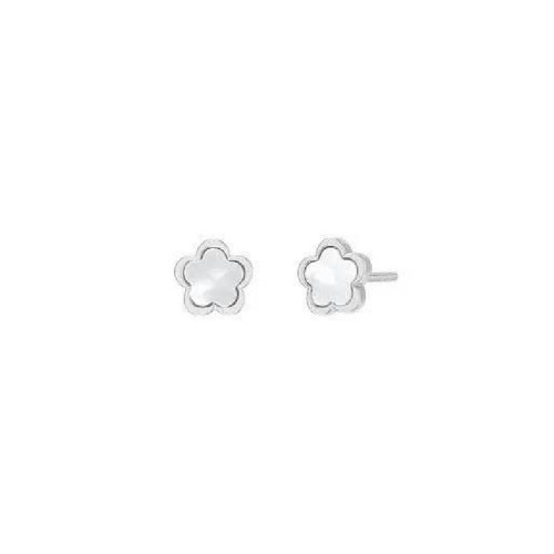 PENDIENTES MAREA KIDS FLOR NÁCAR SILVER - D03301/CA