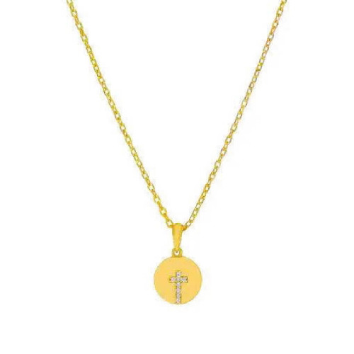 GARGANTILLA MAREA KIDS CRUZ REDONDA GOLD - D03307/BF