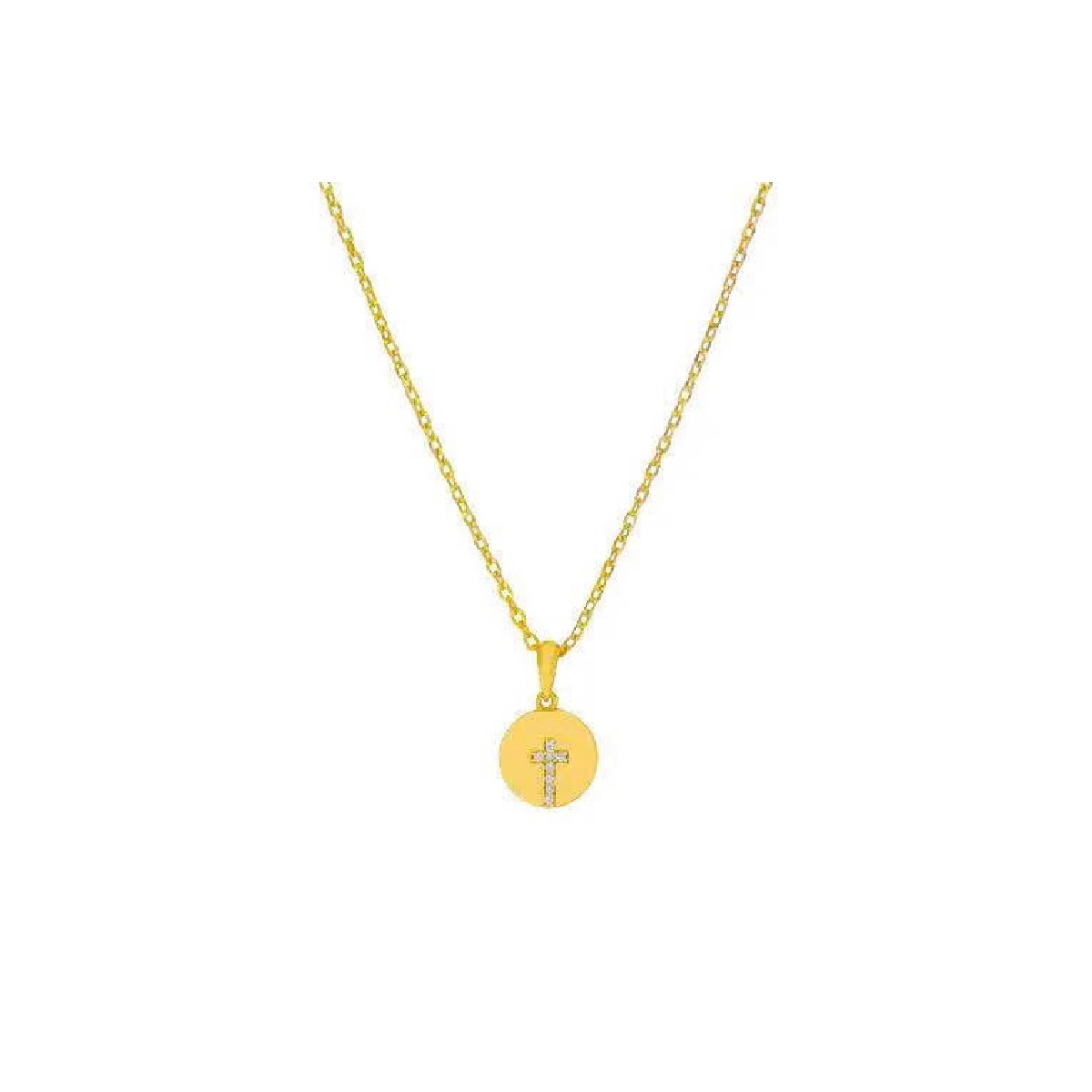 GARGANTILLA MAREA KIDS CRUZ REDONDA GOLD - D03307/BF