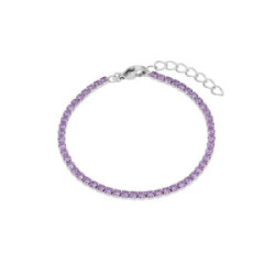 PULSERA MAREA CON PIEDRAS MORADAS - C02303/AD