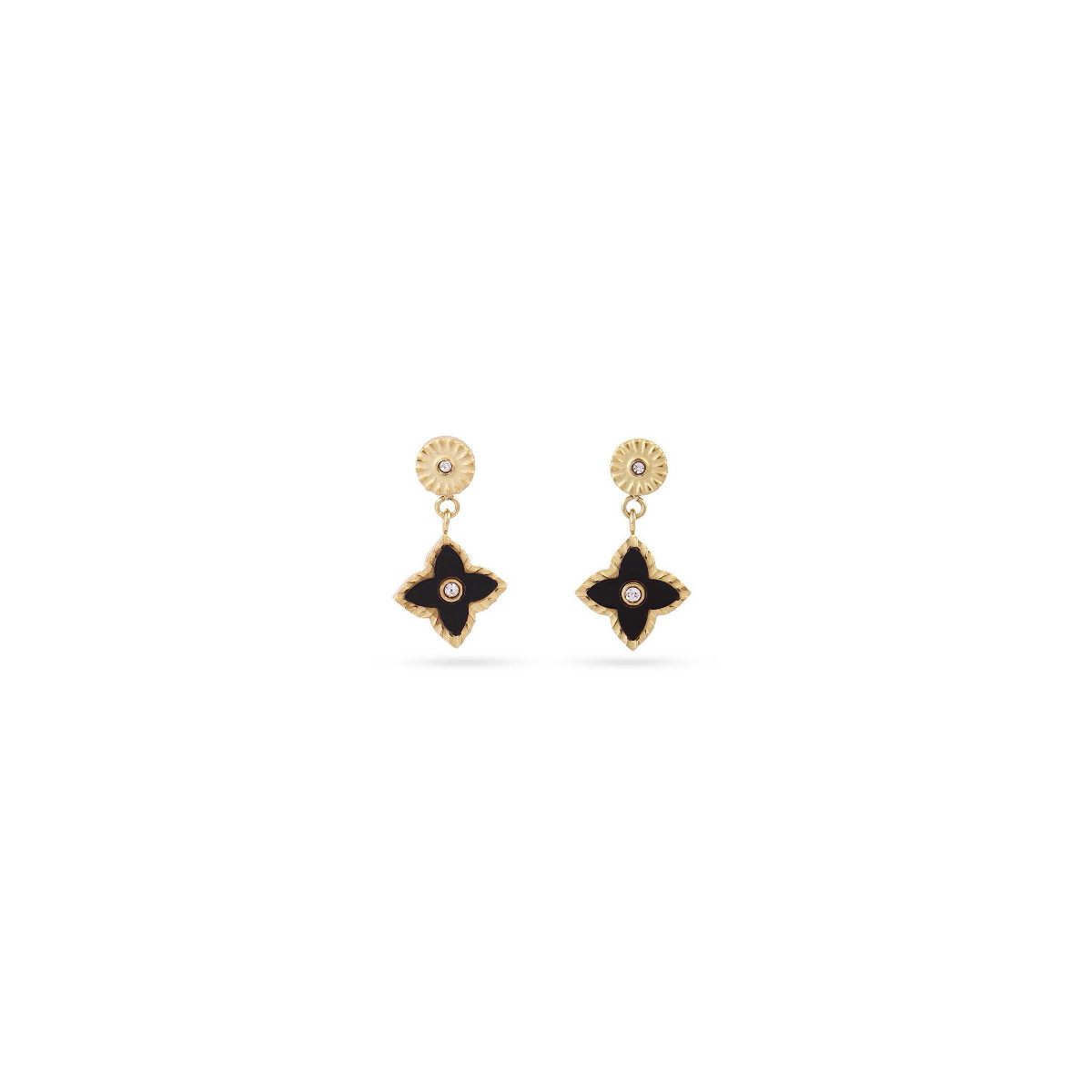 PENDIENTES  ANARTXY STELLATA BLACK - DPE298B