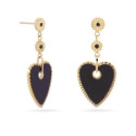 PENDIENTES  ANARTXY HEART BLACK - DPE303B
