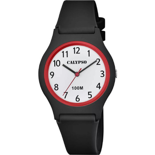 RELOJ CALYPSO SWEET TIME BICOLOR NEGRO Y ROJO - K5798/6