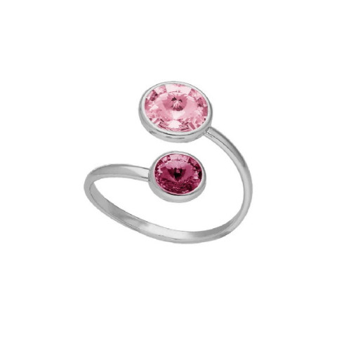 ANILLO VICTORIA CRUZ ABIERTA ROSA AMATISTA - A4224-05HA
