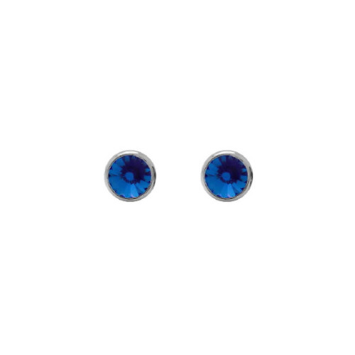 PENDIENTES VICTORIA CRUZ CHATÓN 7MM BLUE - A3331-09HT