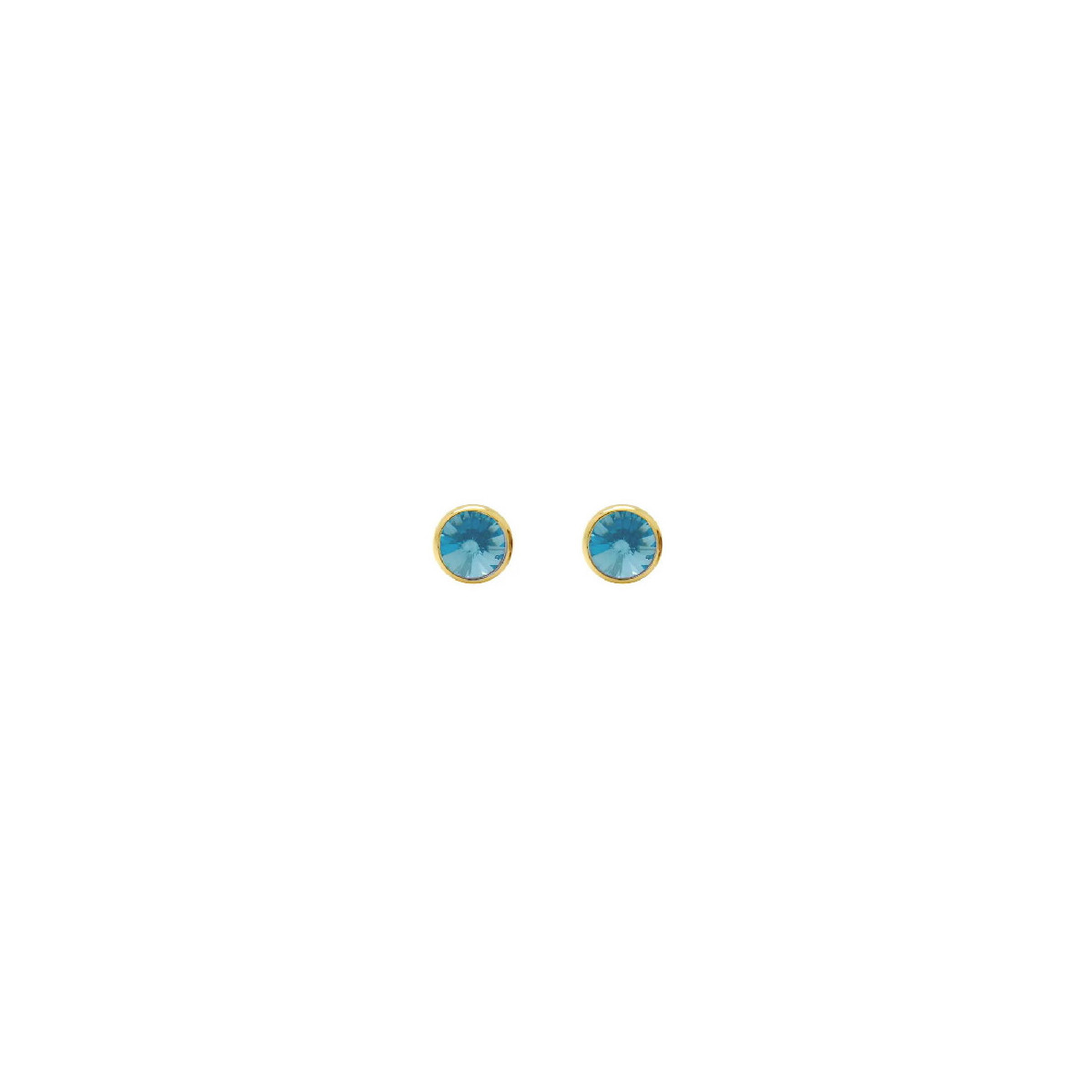 PENDIENTES VICTORIA CRUZ CHATÓN 7MM TURQUESA - A3331-10DT