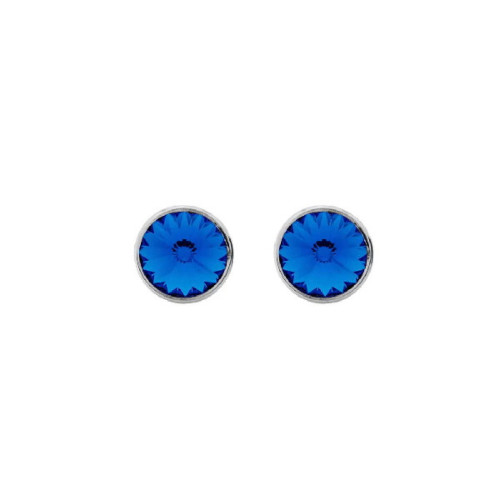 PENDIENTES VICTORIA CRUZ CHATÓN 9MM AZUL - A2791-09HT