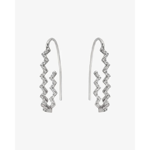 PENDIENTES LINEARGENT SILVER PLATA ZIG ZAG - 20120-A
