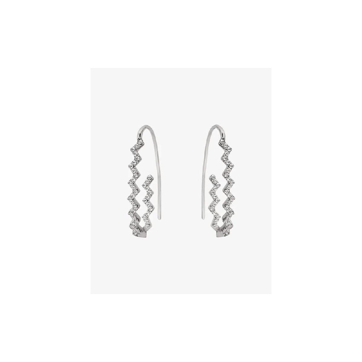 PENDIENTES LINEARGENT SILVER PLATA ZIG ZAG - 20120-A
