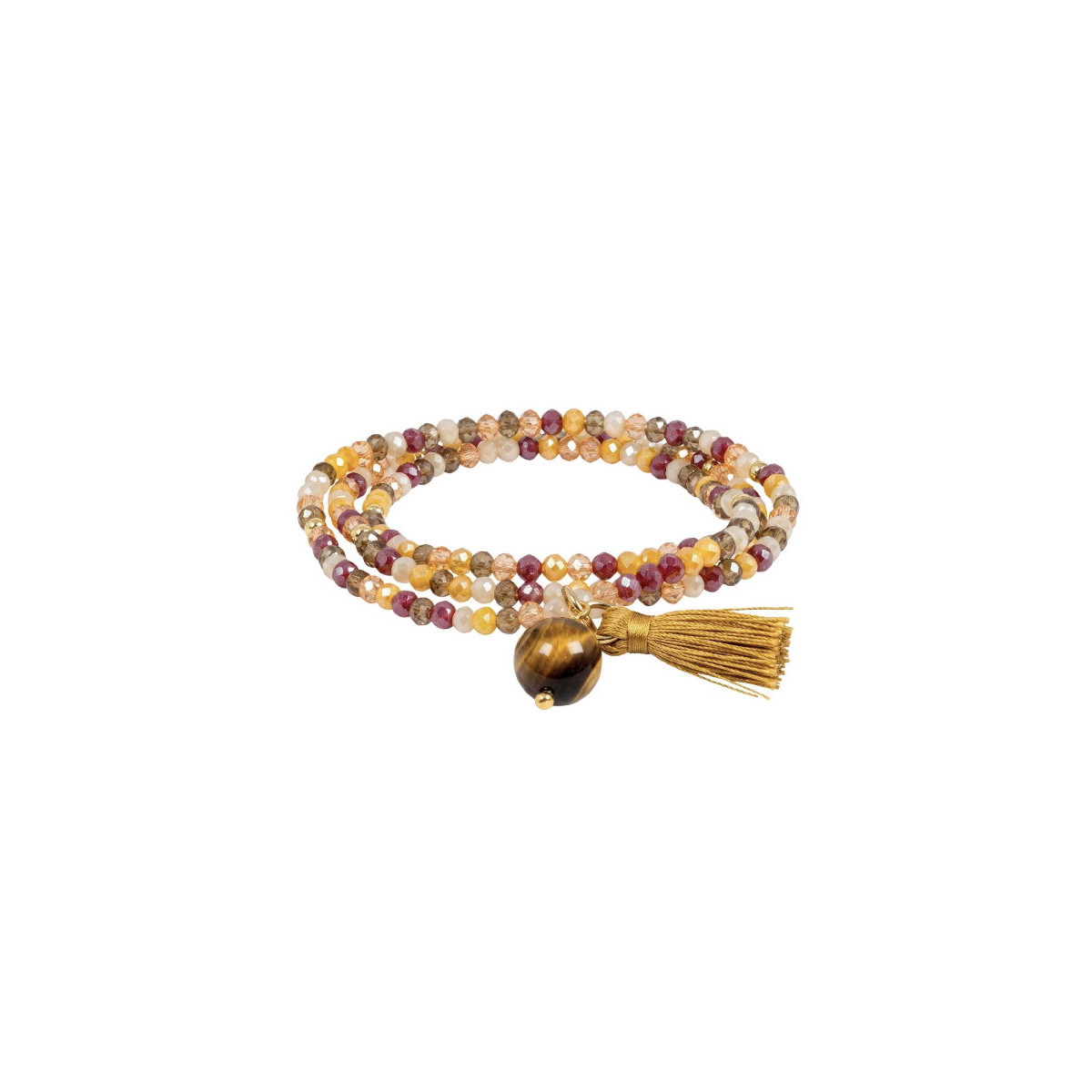 PULSERA MARINA GARCIA HEMATITES CON FLOR - 91364U47