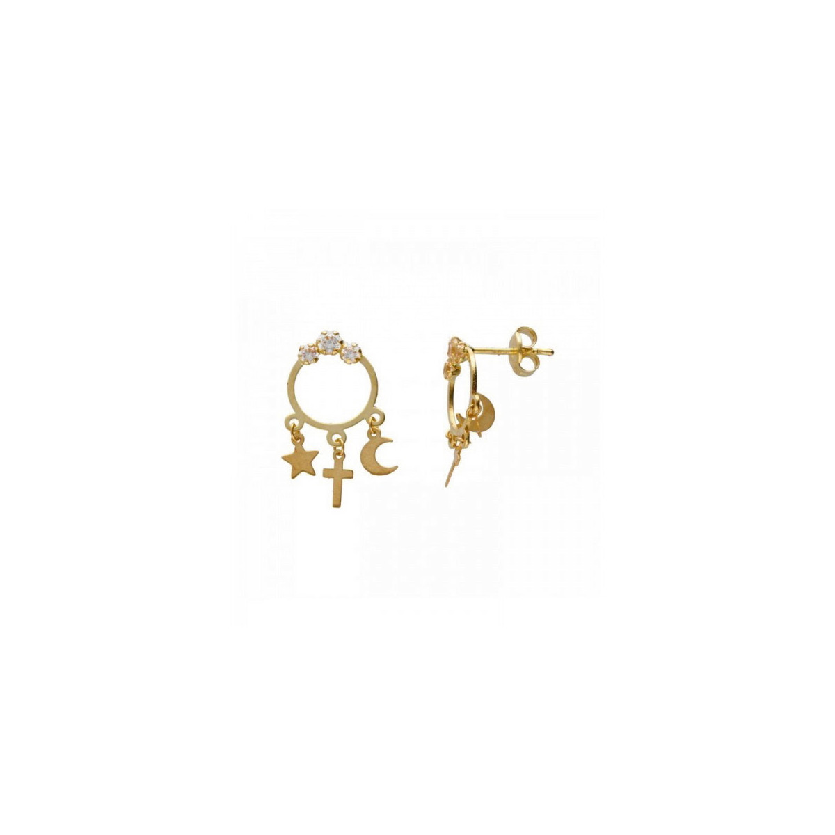 CRIOLLAS CIRCONITA ORO CON MOTIVOS - M-648262A