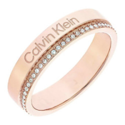 ANILLO CALVIN KLEIN BASIC ROSADO CON CRISTAL - 35000202C