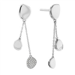 PENDIENTES CALVIN KLEIN GOTAS ACERO Y CIRCONITAS - 35000211