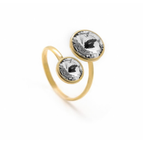 ANILLO VICTORIA CRUZ DOBLE CRISTAL - A2052-20A