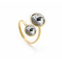 ANILLO VICTORIA CRUZ DOBLE CRISTAL - A2052-20A