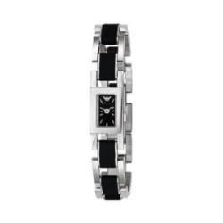 RELOJ ARMANI ACERO Y PIEL NEGRA - AR5566