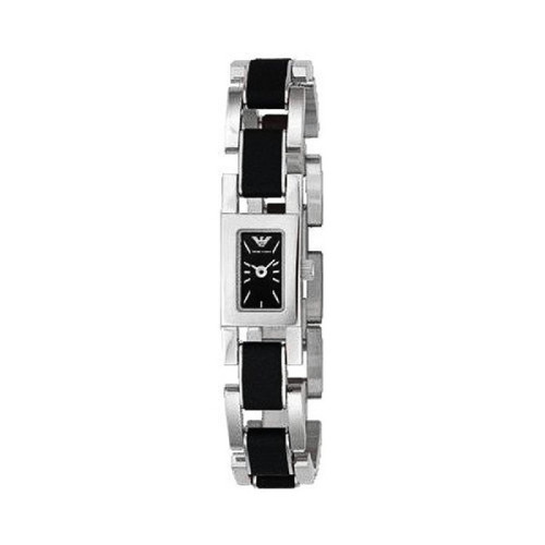 RELOJ ARMANI ACERO Y PIEL NEGRA - AR5566