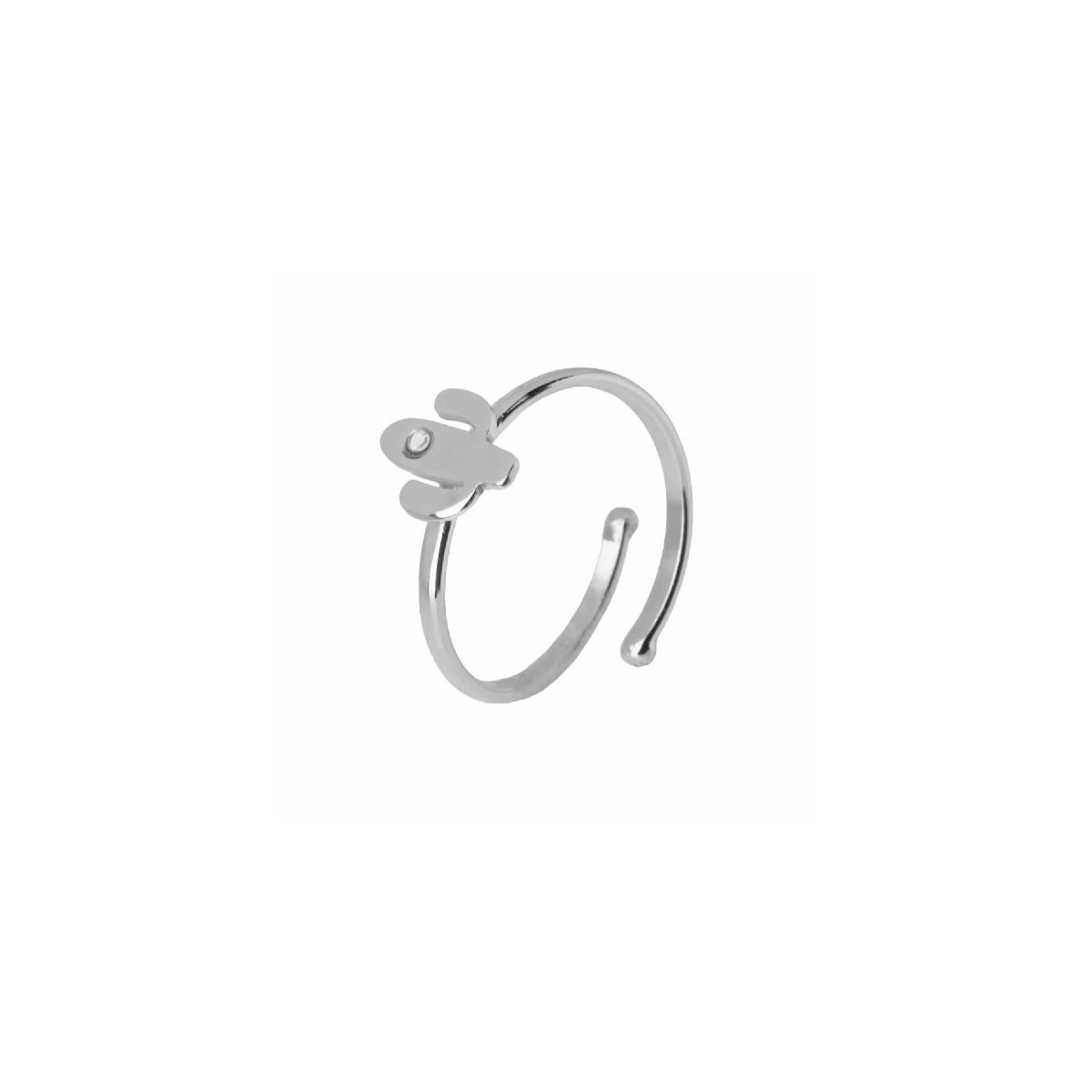 ANILLO VICTORIA CRUZ AJUSTABLE PLATA - A4433-07HA