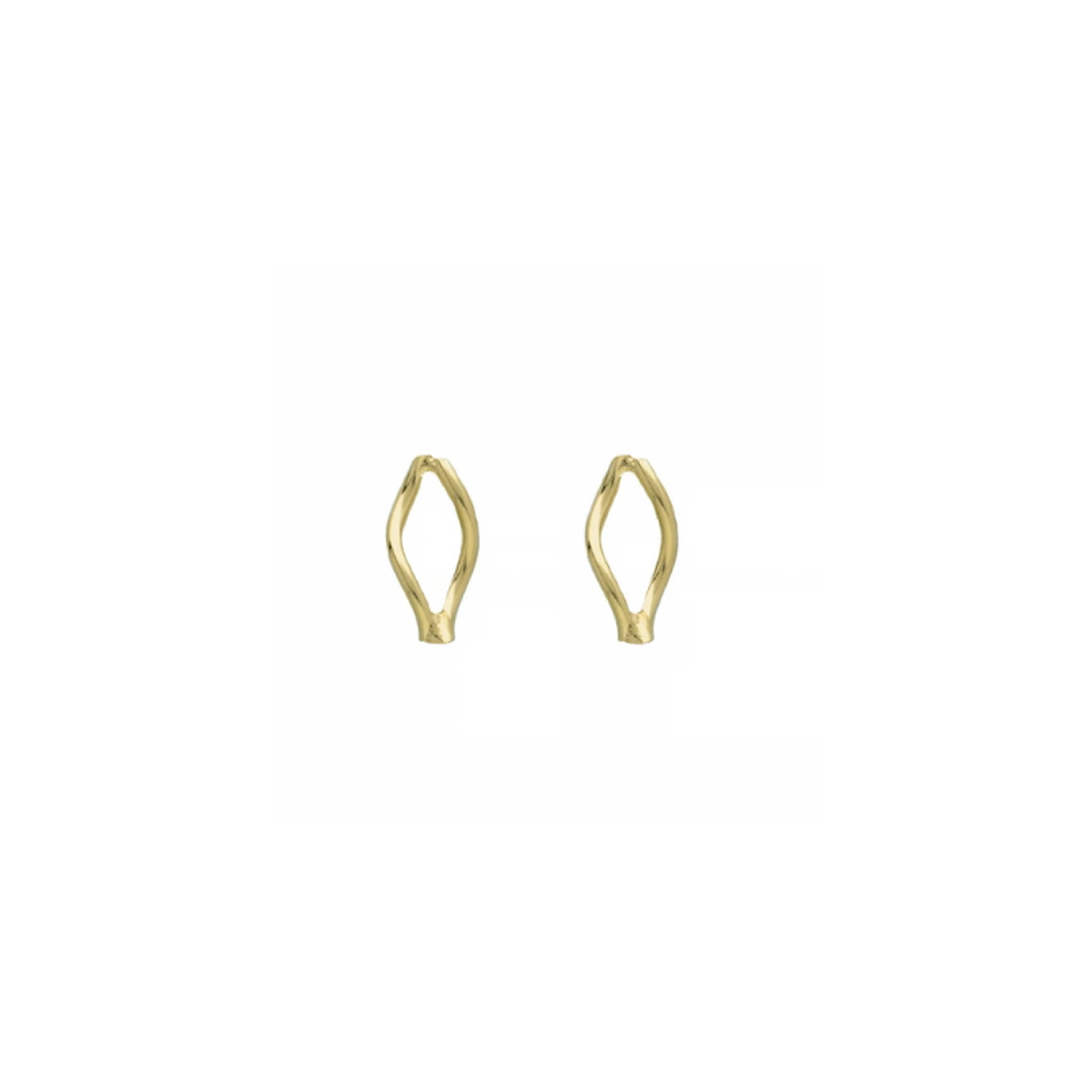 PENDIENTES VICTORIA CRUZ AROS PLATA VIENA COLLECTION DORADOS - A4346-DT