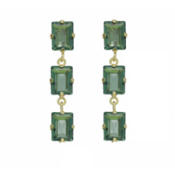 PENDIENTES VICTORIA CRUZ CHIARA COLLECTION VERDES - A4381-53DT