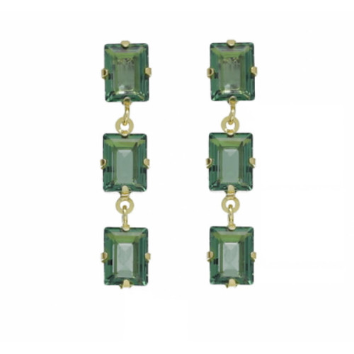 PENDIENTES VICTORIA CRUZ CHIARA COLLECTION VERDES - A4381-53DT