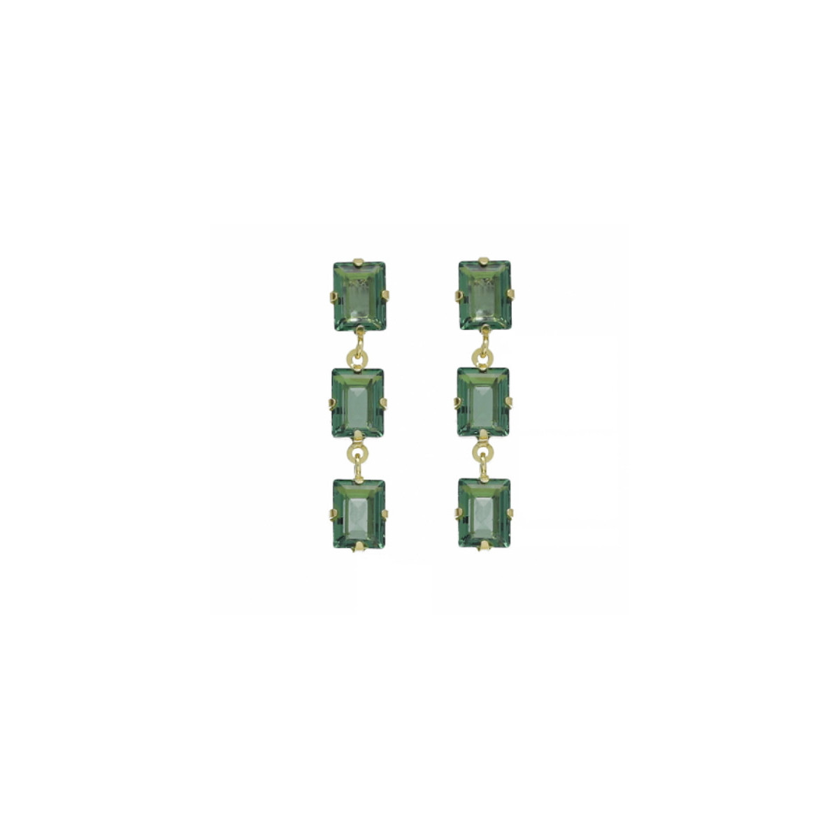 PENDIENTES VICTORIA CRUZ CHIARA COLLECTION VERDES - A4381-53DT