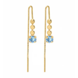 PENDIENTES VICTORIA CRUZ NIWA AZULES - A3533-10T