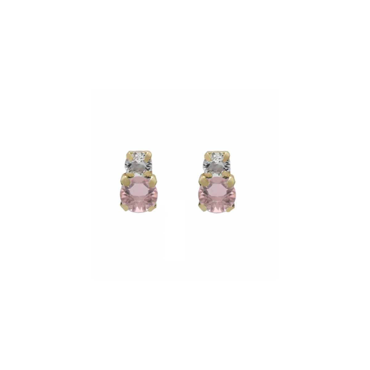 PENDIENTES VICTORIA CRUZ CRISTALES CORTOS JASMINE COLLECTION - A3751-52DT