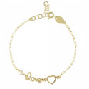 PULSERA VICTORIA CRUZ LOVE DORADA - A4146-00DP