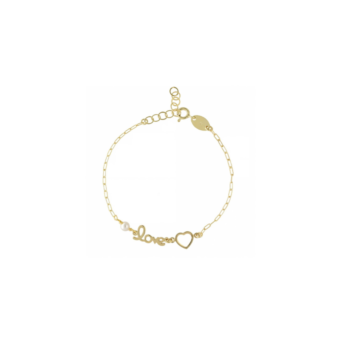 PULSERA VICTORIA CRUZ LOVE DORADA - A4146-00DP