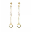 PENDIENTES VICTORIA CRUZ  ME ENAMORA COLLECTION DORADOS - A4147-00DT