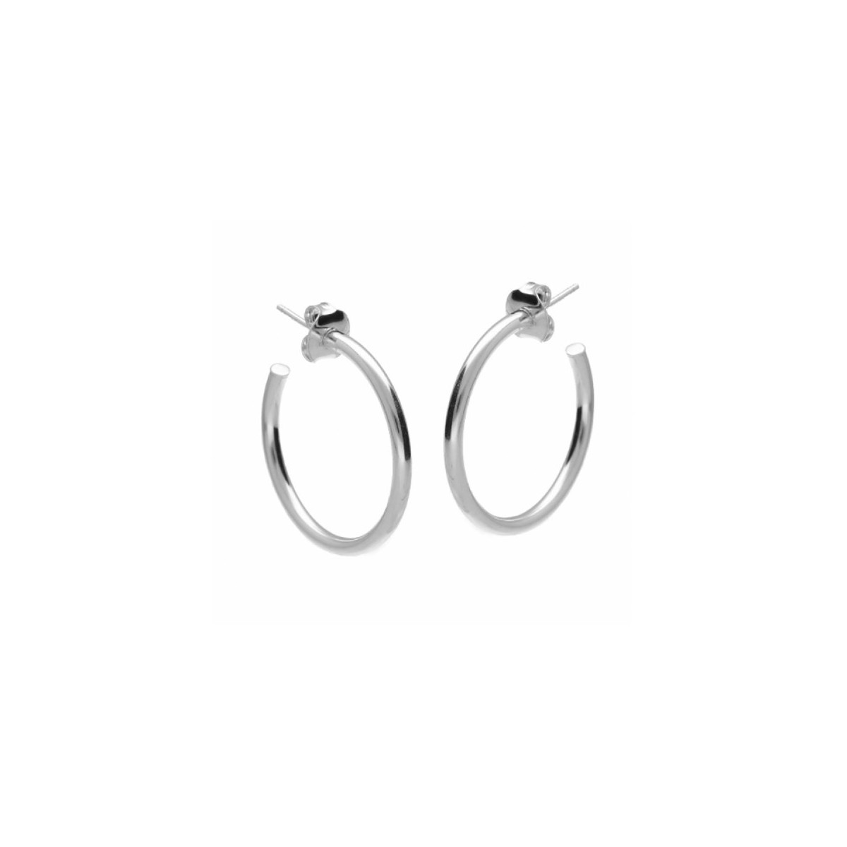 PENDIENTES VICTORIA CRUZ AROS PLATA BASIC COLLECTION - A4043-HT